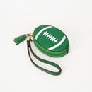 TG10875 Football Wristlet Coin Pouch with Tassel
