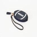 TG10875 Football Wristlet Coin Pouch with Tassel