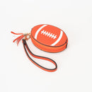TG10875 Football Wristlet Coin Pouch with Tassel