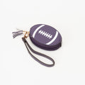 TG10875 Football Wristlet Coin Pouch with Tassel