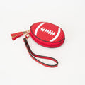 TG10875 Football Wristlet Coin Pouch with Tassel