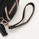TG10875 Football Wristlet Coin Pouch with Tassel