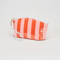 TG10907 Sylvia Stripe Glossy Makeup Bag with Wrist Strap
