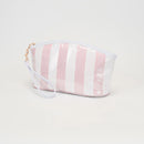 TG10907 Sylvia Stripe Glossy Makeup Bag with Wrist Strap