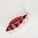 TG10907 Sylvia Stripe Glossy Makeup Bag with Wrist Strap
