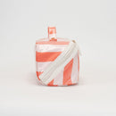 TG10908 Rosalia Stripe Glossy Train Case Makeup Bag with Handle