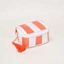 TG10909 Caroline Stripe Clear Coated Travel Jewelry Case