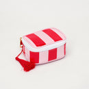 TG10909 Caroline Stripe Clear Coated Travel Jewelry Case