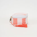 TG10909 Caroline Stripe Clear Coated Travel Jewelry Case