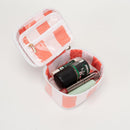 TG10909 Caroline Stripe Clear Coated Travel Jewelry Case