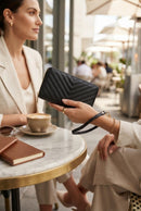QA0012 Avery Double Zip Around Wristlet Wallet