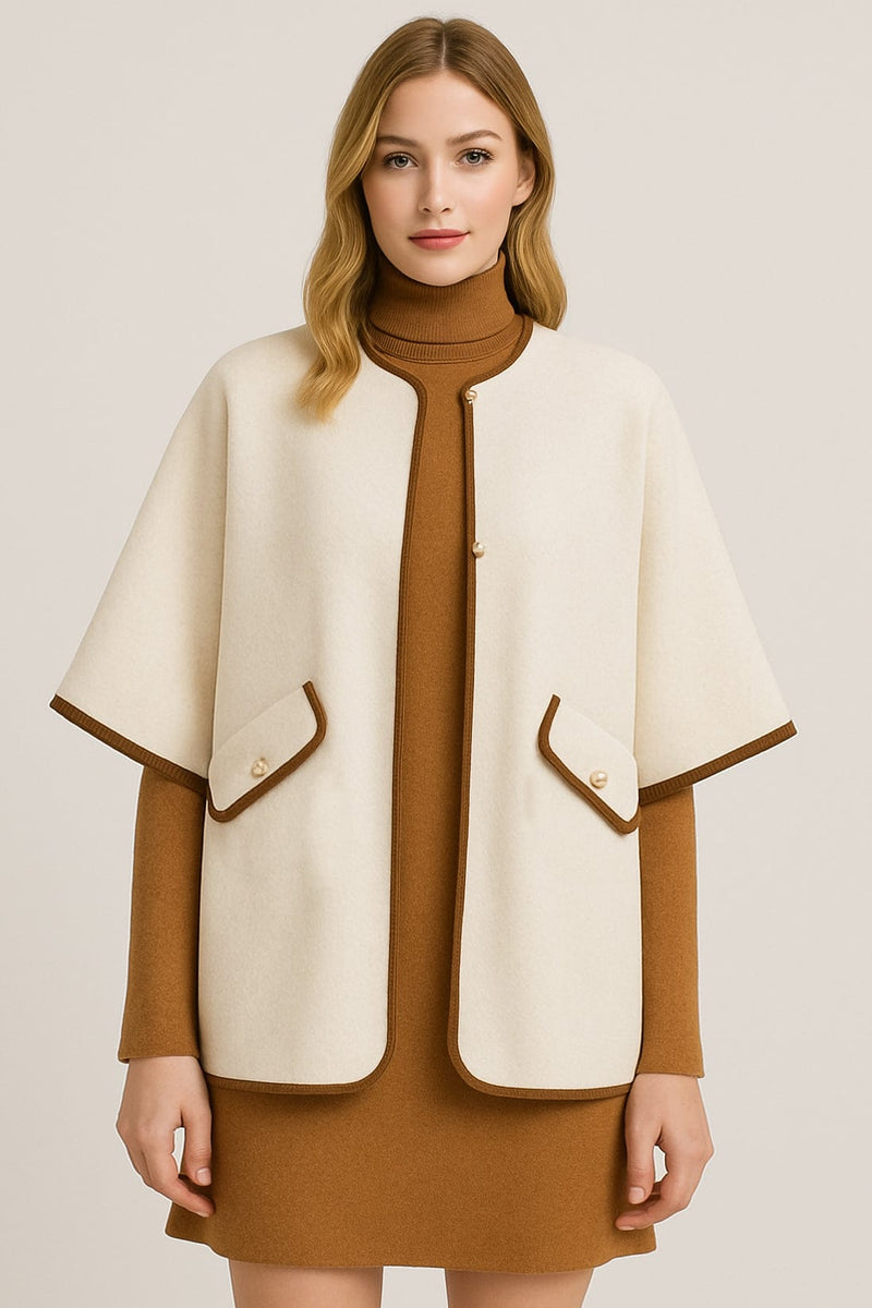 WCK520136 Solid Pocket Knit Kimono With Buttons