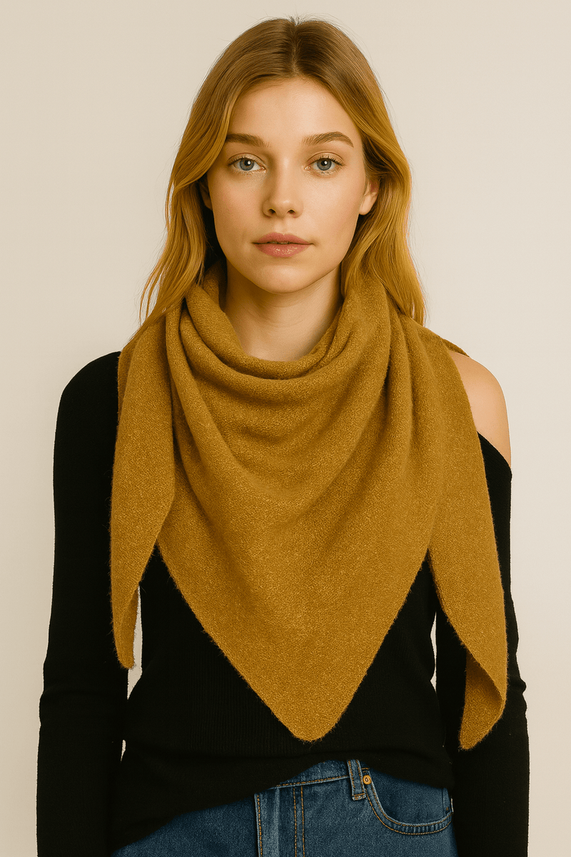 WCL520122 Solid Triangle Scarf/Shawl