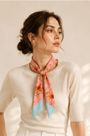 WLLS307 Floral Skinny Scarf