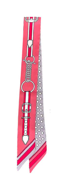 WLLS308 Belt Chain Skinny Scarf