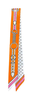 WLLS308 Belt Chain Skinny Scarf