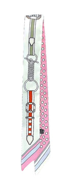 WLLS308 Belt Chain Skinny Scarf