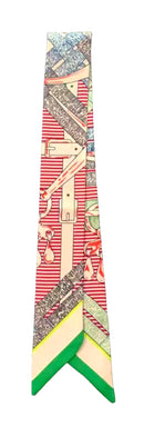 WLLS310 Buckle Skinny Scarf