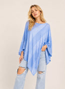 WLP410132 Lurex Mesh Poncho