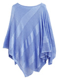 WLP410132 Lurex Mesh Poncho
