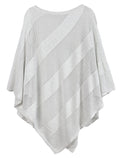 WLP410132 Lurex Mesh Poncho