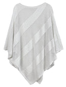 WLP410132 Lurex Mesh Poncho