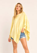 WLP410132 Lurex Mesh Poncho