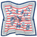 WLQS398 Sea Print Square Scarf
