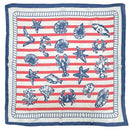 WLQS398 Sea Print Square Scarf