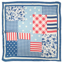 WLQS399 Patchwork Print Square Scarf