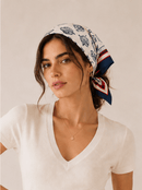 WLQS400 Sea Print Square Scarf