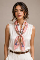 WLQS518 Wagon Print Square Scarf