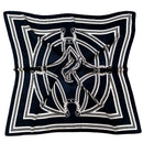 WLQS536 Horseshoe Print Square Scarf