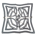WLQS536 Horseshoe Print Square Scarf