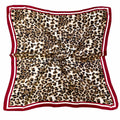 WLQS538 Leopard Print Square Scarf