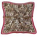 WLQS538 Leopard Print Square Scarf