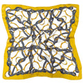WLSQ540 Horseshoe Motif Print Square Scarf