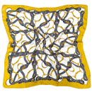 WLSQ540 Horseshoe Motif Print Square Scarf