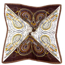 WLQS546 Riding Crop Print Square Scarf
