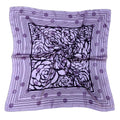 WLQS554 Rose Border Print Square Scarf