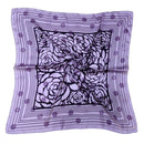 WLQS554 Rose Border Print Square Scarf