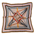 WLQS558 Harness Star Print Square Scarf