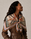 WLQS558 Harness Star Print Square Scarf