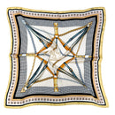 WLQS558 Harness Star Print Square Scarf