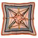 WLQS558 Harness Star Print Square Scarf