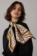 WLQS560 Animal Print Square Scarf