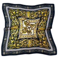 WLQS570 Royal Print Square Scarf