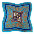 WLQS570 Royal Print Square Scarf