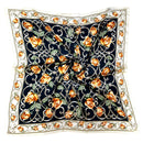 WLQS572 Rose Print Square Scarf