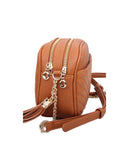 WU121 Lindsay Double Zip Chevron Crossbody Bag
